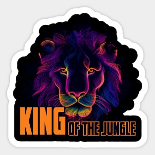 King of the jungle Sticker